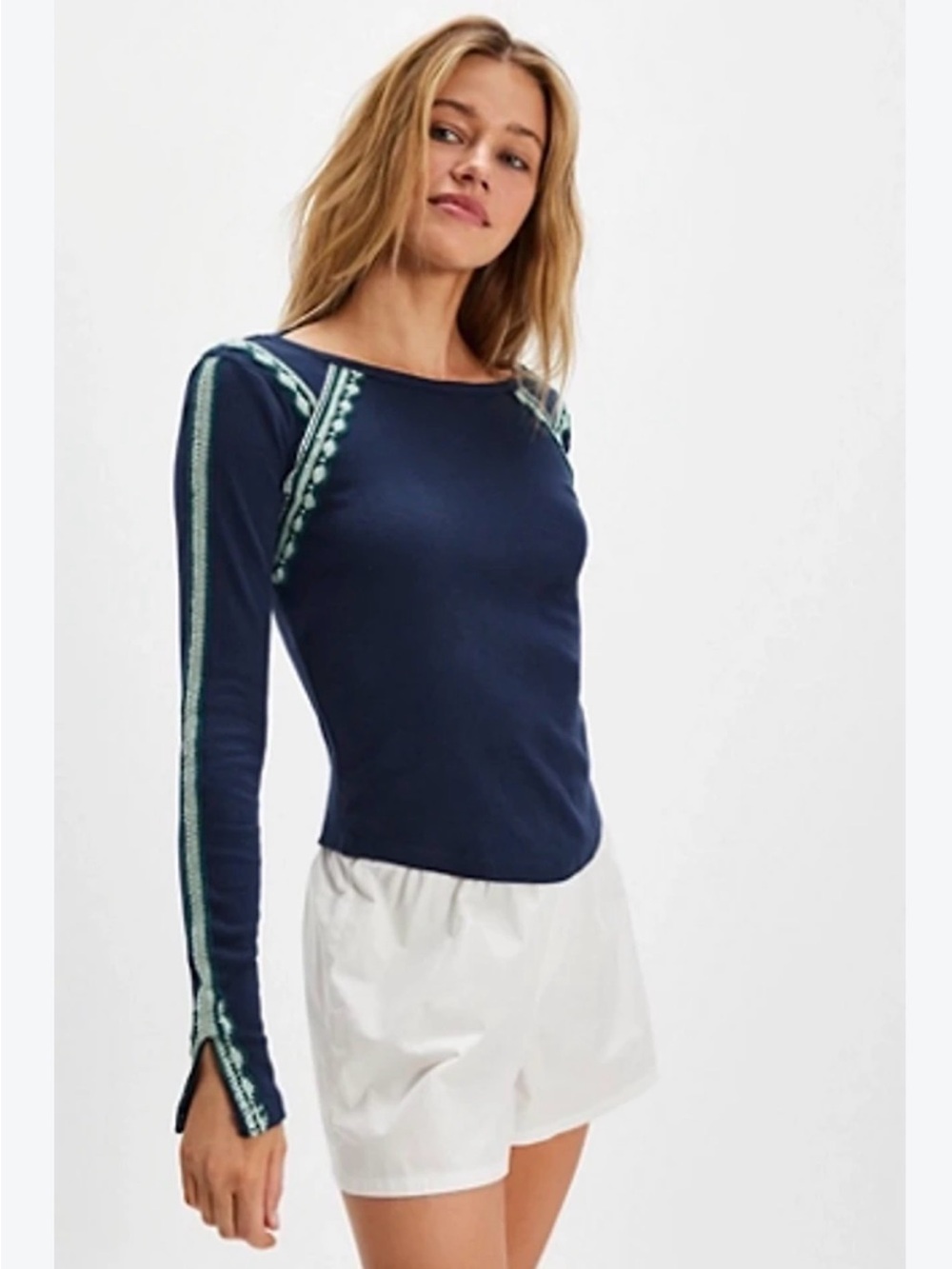 Free People Lost Love Long-Sleeve Top